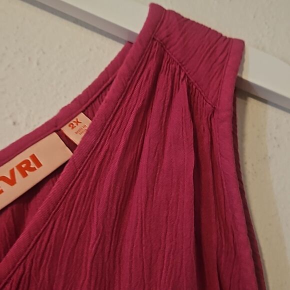 EVRI WOMAN SLEEVELESS TANK PINK 2X - Picture 3 of 6
